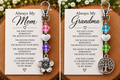 Mom & Grandma Birthstone Keychain – Personalized Family Gift