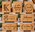Personalized Bamboo Cutting Board – Custom Wood-Burned Kitchen Gift