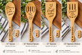 Personalized Bamboo Kitchen Utensil – Custom Wood-Burned Spoon or Spatula