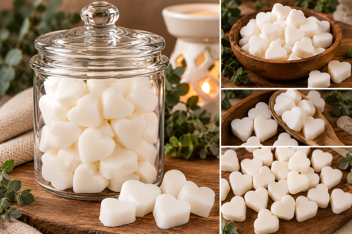 Scented Wax Melts – Hand-Poured Heart Wax Melts
